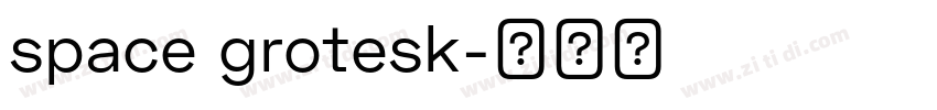 space grotesk字体转换